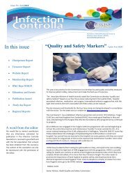 In this issue - Infection Control