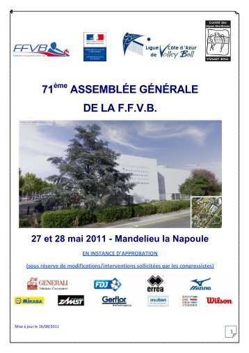 2. Procès-Verbal de la 71ème Assemblée Générale de Mandelieu ...