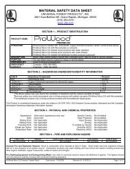 ProWood Micro CA MSDS - Bilingual - Home Depot