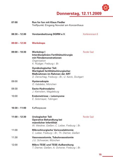 Programm - DIR Deutsches IVF Register