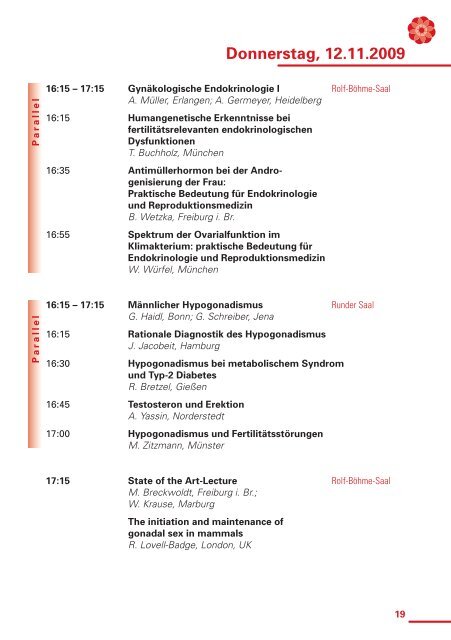 Programm - DIR Deutsches IVF Register