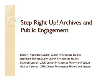 Brian K. Robertson - Society of Southwest Archivists