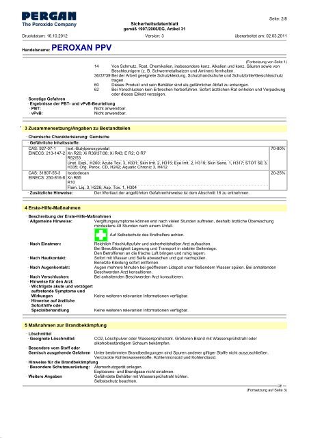 PEROXAN PPV - Pergan GmbH