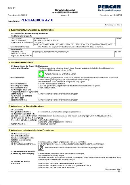 PERGAQUICK A2 X - Pergan GmbH