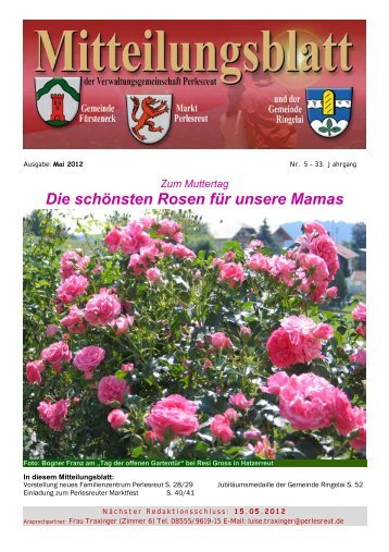 Die schönsten Rosen für unsere Mamas - Perlesreut