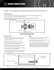 screw plug immersion heater installation and ... - Durex Industries