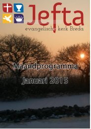 Maandprogramma Januari 2015