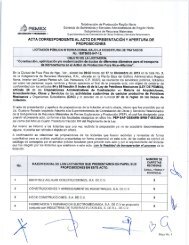 acta correspondiente al acto de presentaciÃ³n yapertura de - PEMEX ...