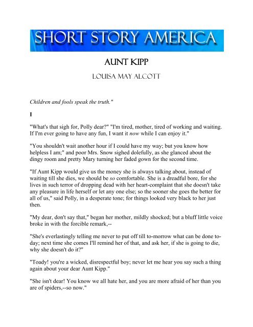 AUNT KIPP - Short Story America