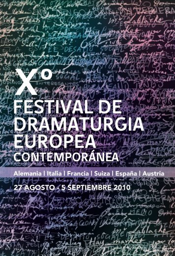 festival de dramaturgia europea contemporánea - Eunic