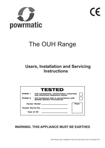 OUH Service Manual - Powrmatic