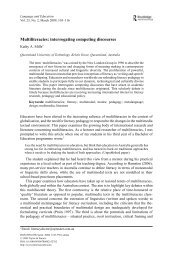 Mills (2009) Interogating competing multiliteracy ... - Oncourse