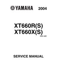 Yamaha XT660 Service Manual - XT 660 club