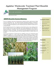 AWWTP Biosolids Management Program Brochure - City of Appleton