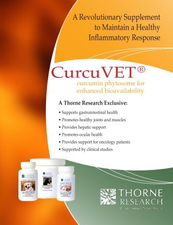 CurcuVET Â® - Thorne Research