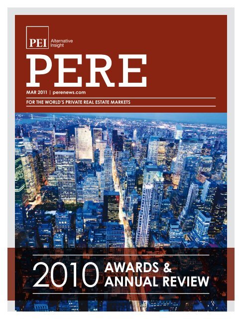 2010AWARDS & AnnuAL REVIEW - PERE