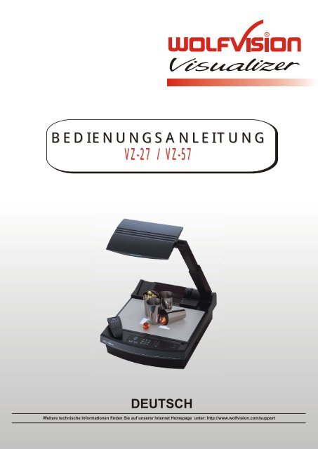 Wolfvision Example Deutsch PDF - WolfVision