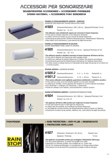 Catalogo Accessori 2010 - Phonocar