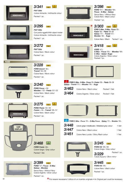 Catalogo Accessori 2010 - Phonocar