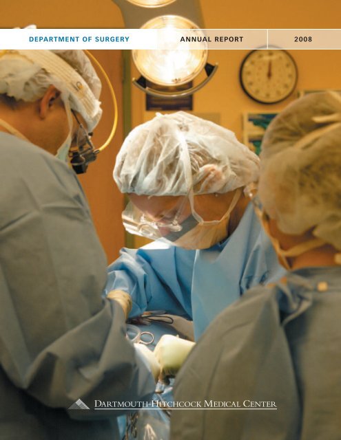 Department Of Surgery Annual Report 2008 Health Care Professionals