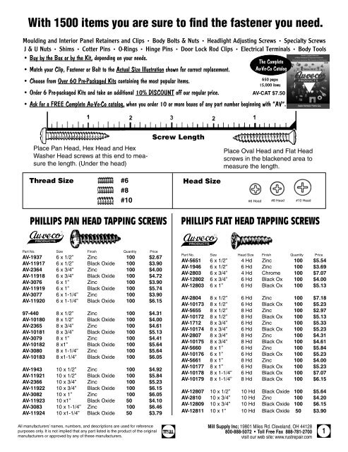 Screw Rivet 10mm Hole-20mmW- 25mm Black