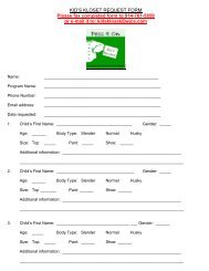 KID'S KLOSET REQUEST FORM Please fax completed form to 914 ...