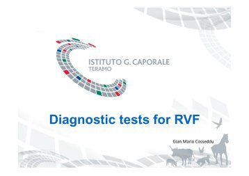 Diagnostic tests for RVF - OIE Africa