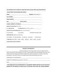 Cheer Registration and Waiver Form - Georgia State University ...