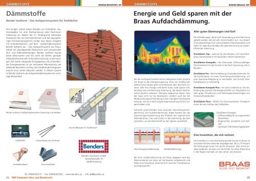 Holz + DÃ¤mmstoffe - FDF â FÃ¼r Dach und Fassade