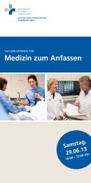 Medizin zum Anfassen - Katholisches Krankenhaus Dortmund-West
