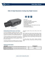 V661-N High-Resolution, Day/Night camera - Vicon