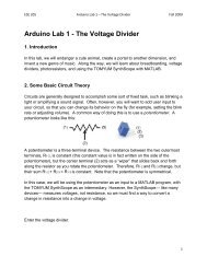 Arduino Lab 1 - The Voltage Divider