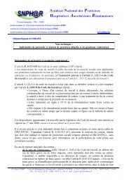 Syndicat National des Praticiens Hospitaliers ... - Snphar