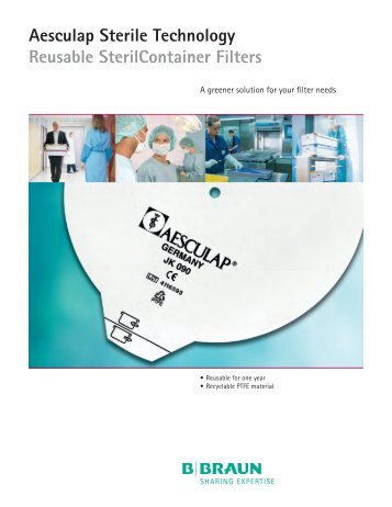 Aesculap Sterile Technology Reusable SterilContainer Filters