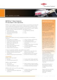 BETAFILL European Product Brochure - Dow Automotive Systems