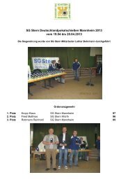 Bilder von der Siegerehrung SG Stern 2013