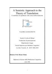 A Semiotic Approach to the Theory of Translation: - Bruno Osimo ...