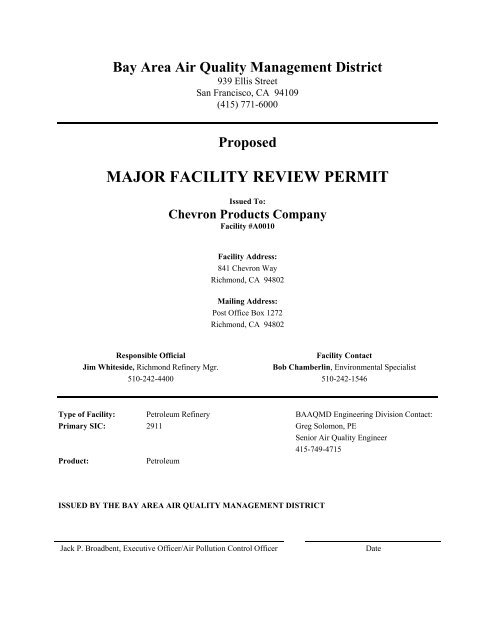 major-facility-review-permit-bay-area-air-quality-management-district