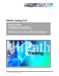 HiPath Trading V3.0 - Papagayo System, CA