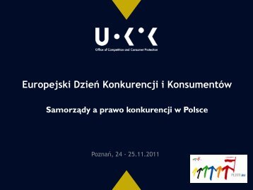 Samorządy a prawo konkurencji w Polsce - Jarosław ... - UOKiK