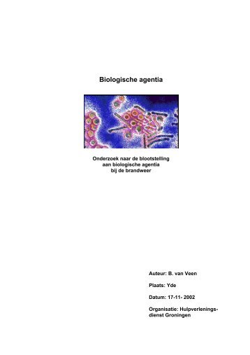 Biologische agentia en de brandweer (rapport) - Psychisch & Werk