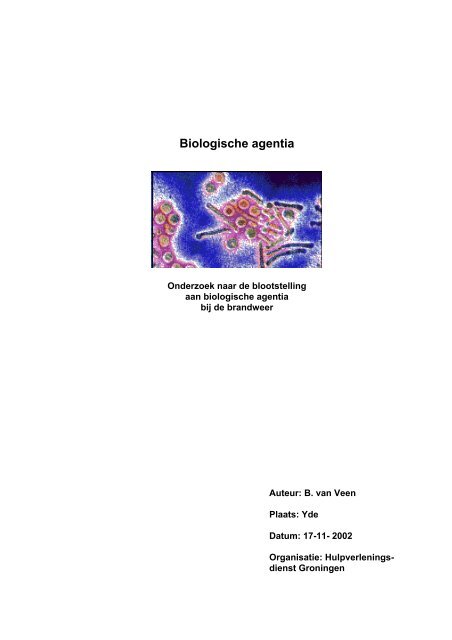 Biologische agentia en de brandweer (rapport) - Psychisch & Werk