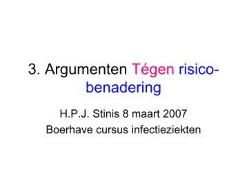 Argumenten tegen risicobenadering - Psychisch & Werk