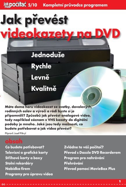 Jak pÅevÃ©st videokazety na DVD - JNP.cz