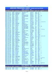 ARCHIV PROVOZU LKKV - letadla nad 5 tun ... - LKKV Air Spotters