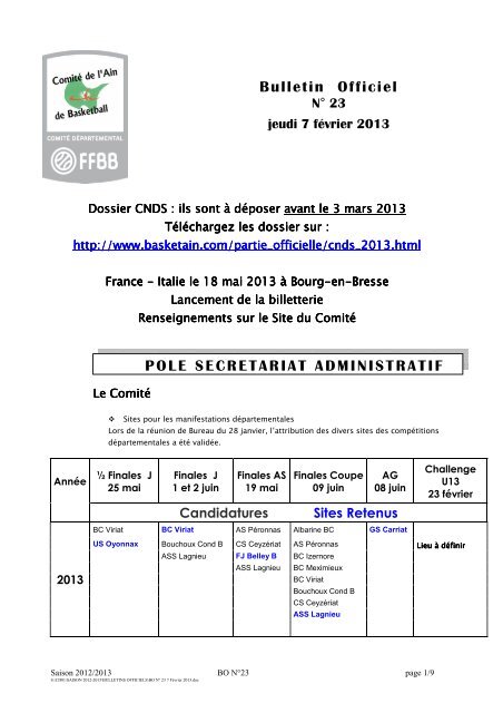 BO N 23 7 Fevrier 2013.pdf - comite ain basket