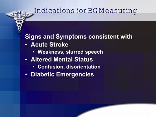 Blood Glucose Measuring Devices in the Pre-Hospital ... - CNY EMS