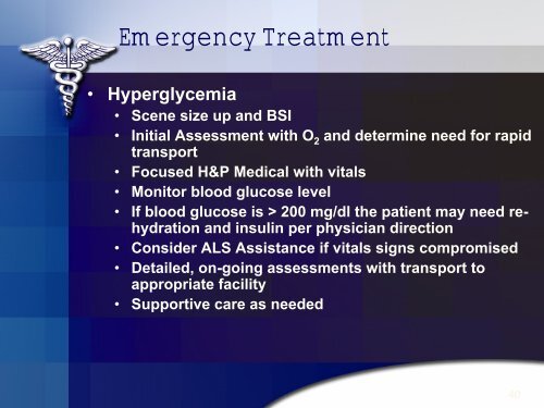 Blood Glucose Measuring Devices in the Pre-Hospital ... - CNY EMS