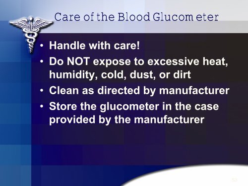 Blood Glucose Measuring Devices in the Pre-Hospital ... - CNY EMS