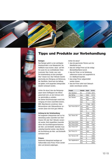 und Reparatur - Sika Ãsterreich GmbH